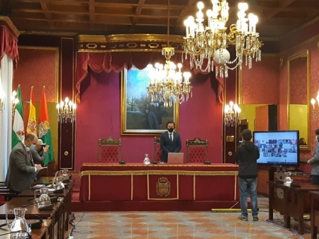 Pleno telemático del Ayuntamiento de Granada (PSOE) Pleno telemático del Ayuntamiento de Granada (PSOE)