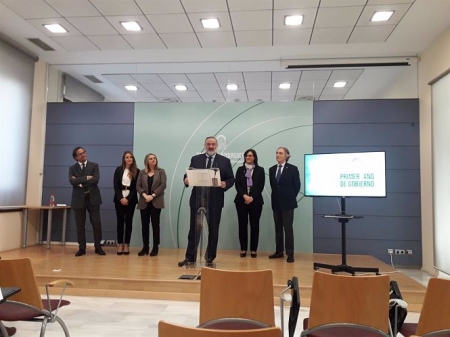 El delegado de Gobierno de la Junta en Granada, Pablo García, en una rueda de prensa, con la consejera de Fomento, Marifrán Carazo, y delegados en la provincia, en imagen de archivo (EUROPA PRESS) El delegado de Gobierno de la Junta en Granada, Pablo García, en una rueda de prensa, con la consejera de Fomento, Marifrán Carazo, y delegados en la provincia, en imagen de archivo (EUROPA PRESS)