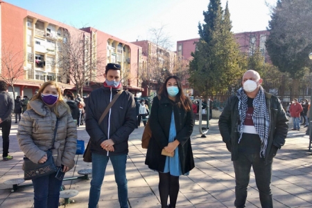 De Izquierda a derecha: Raquel Torres, Manu Ríos, Alejandra Durán y José Rodríguez (PODEMOS) De Izquierda a derecha: Raquel Torres, Manu Ríos, Alejandra Durán y José Rodríguez (PODEMOS)