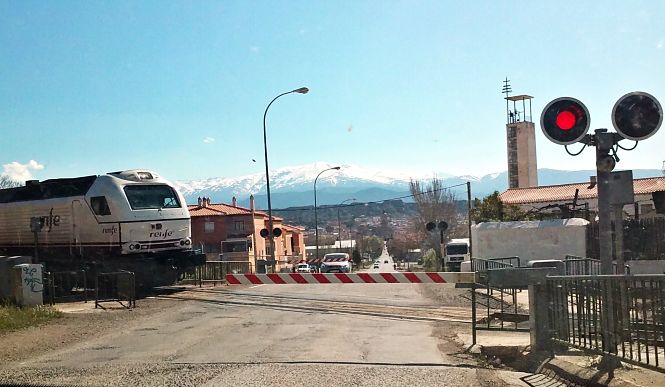 Paso a nivel con barrera en Baza (AAF COMARCA DE BAZA)