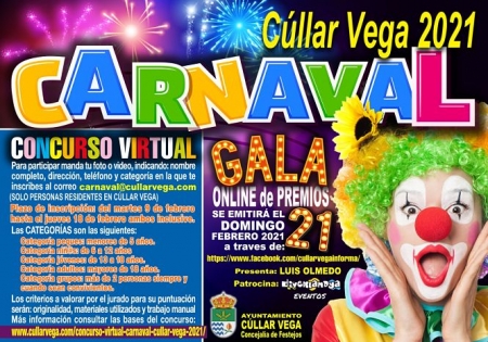 cartel del Carnaval virtual de Cúllar Vega (AYTO. CÚLLAR VEGA) cartel del Carnaval virtual de Cúllar Vega (AYTO. CÚLLAR VEGA)
