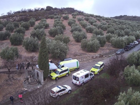 Imagen del dispositivo de búsqueda del escultor desaparecido en Moclín (AGCS) Imagen del dispositivo de búsqueda del escultor desaparecido en Moclín (AGCS)
