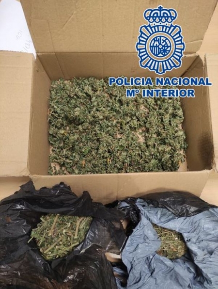 Imagen de la marihuana incautada (POLICÍA NACIONAL) Imagen de la marihuana incautada (POLICÍA NACIONAL)