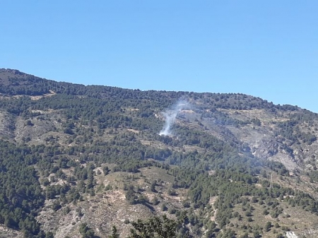 Lugar donde se ha producido el incendio (INFOCA) Lugar donde se ha producido el incendio (INFOCA)