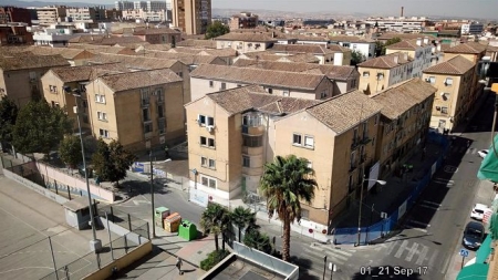 Obras de rehabilitación en la barriada de Santa Adela, en imagen de archivo (AYUNTAMIENTO)