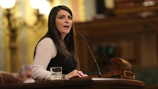 La Diputada nacional de Vox, Macarena Olona (VOX)