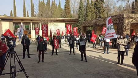 Concentración en la Alhambra (UGT) Concentración en la Alhambra (UGT)