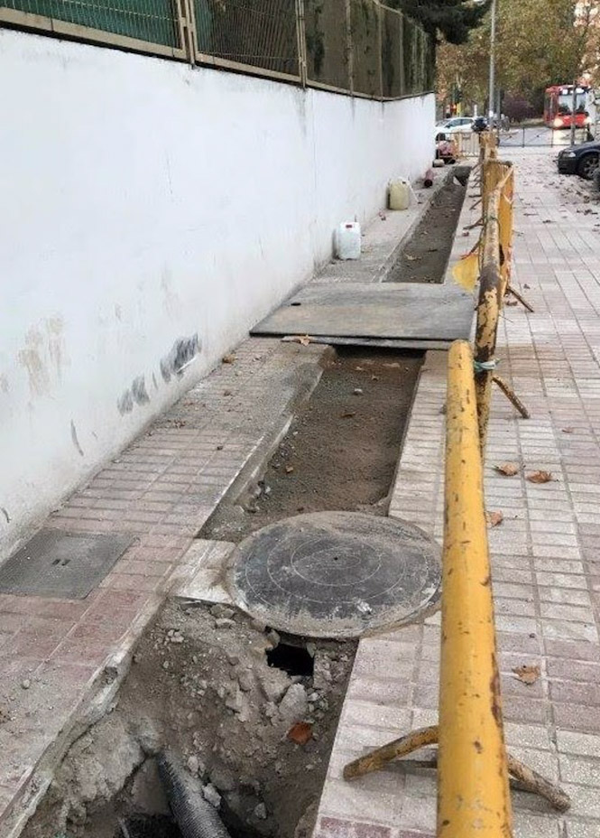 Imagen de obras de Endesa en Granada (ENDESA)