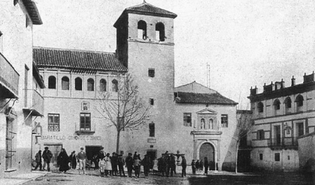Grabado de la fachada original del convento de Santo Domingo, en Baza (JUNTA) Grabado de la fachada original del convento de Santo Domingo, en Baza (JUNTA)
