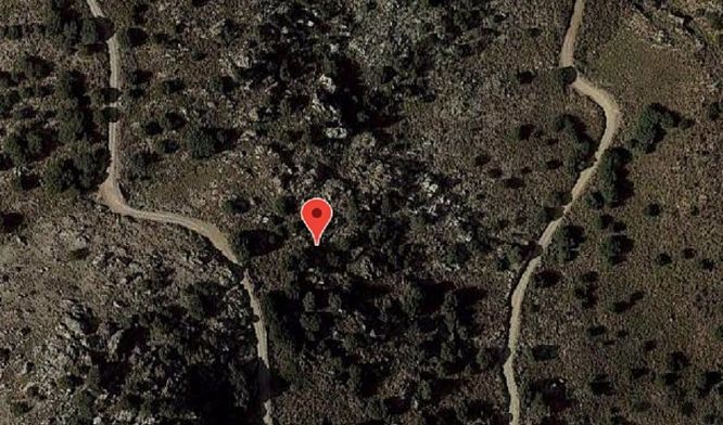 Vista satélite de la zona donde ha tenido lugar el rescate de un ciclista herido en Órgiva (112 ANDALUCÍA)
