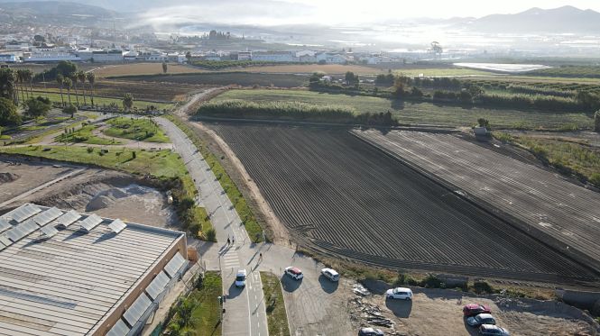 Terrenos sobre los que discurrirá el primer tramo de la II fase de la Ronda Sur (AYTO. MOTRIL)