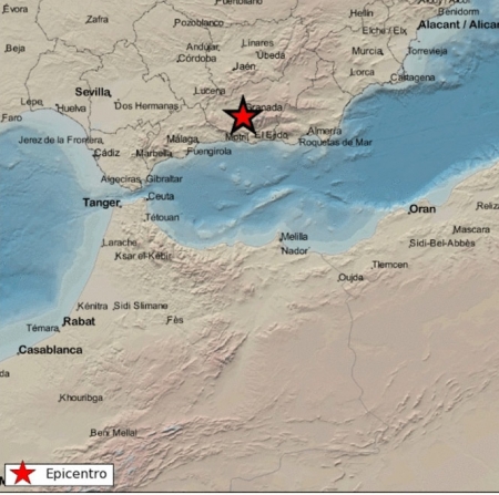 Terremoto registrado en Gójar (IGN) 