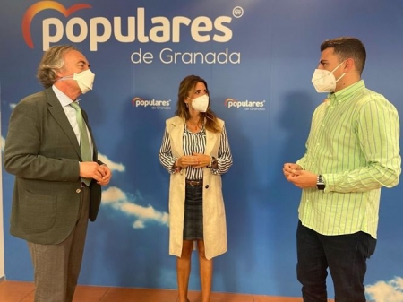 Indalecio Sánchez-Montesinos, Ana Mata y Rafael Caracuel (PP) Indalecio Sánchez-Montesinos, Ana Mata y Rafael Caracuel (PP)