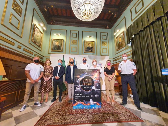 Presentación del Festival Aéreo de Motril, el pasado miércoles (AYUNTAMIENTO) 