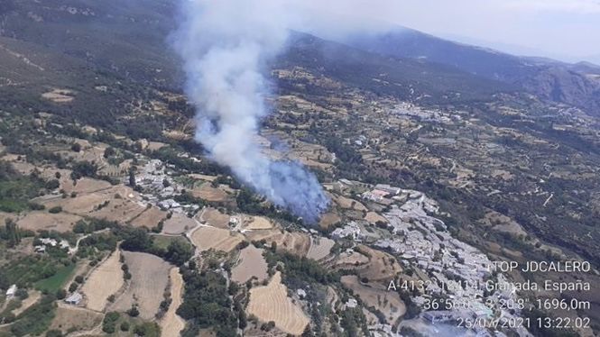 Incendio en La Taha (INFOCA) 