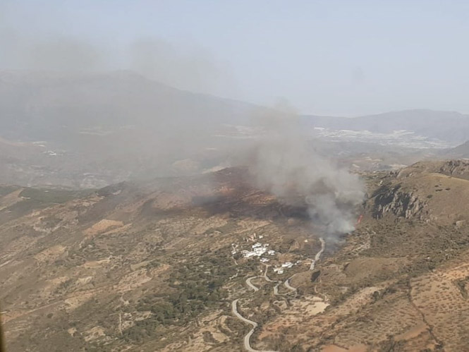 Lugar donde se ha producido el incendio (INFOCA)