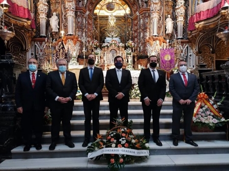 Ofrenda floral de Cs a la Virgen de las Angustias (CS) 