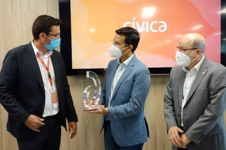Francisco Cuenca ha visitado las nuevas instalaciones de `Civica Software` (JAVIER ALGARRA/AYUNTAMIENTO) Francisco Cuenca ha visitado las nuevas instalaciones de `Civica Software` (JAVIER ALGARRA/AYUNTAMIENTO)