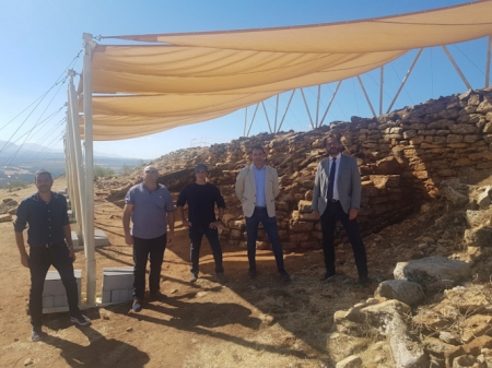 Imagen de la visita al yacimiento (JUNTA)