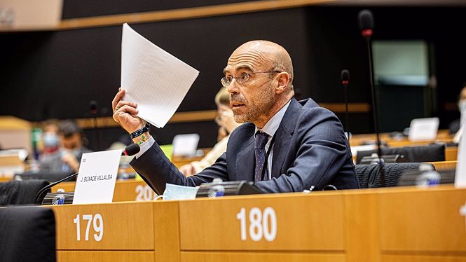 El vicepresidente de Vox y portavoz de esta formación en el Parlamento Europeo, Jorge Buxadé (VOX)