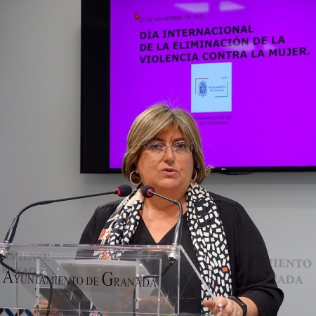 La concejal de Igualdad de Granada, Ana Muñoz, presenta los actos con motivo del 25N (AYUNTAMIENTO DE GRANADA) La concejal de Igualdad de Granada, Ana Muñoz, presenta los actos con motivo del 25N (AYUNTAMIENTO DE GRANADA)