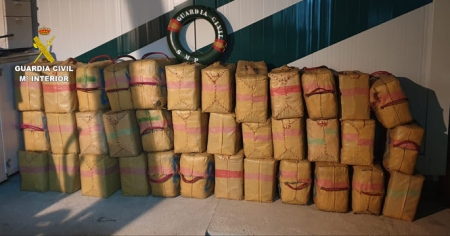 Imagen del hachís incautado (GUARDIA CIVIL)