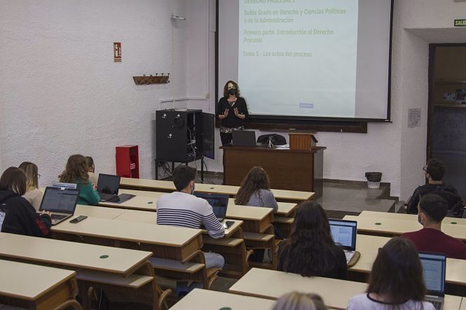 Aula de la UGR, en imagen de archivo (UGR) 