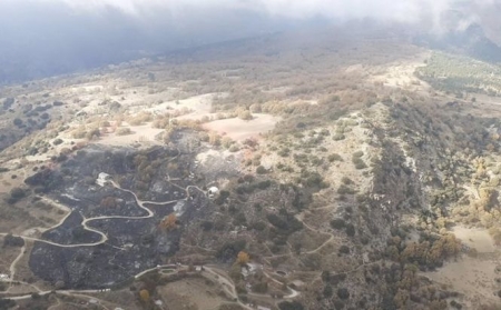 Zona donde se ha declarado el incendio forestal en Pampaneira (INFOCA) Zona donde se ha declarado el incendio forestal en Pampaneira (INFOCA)