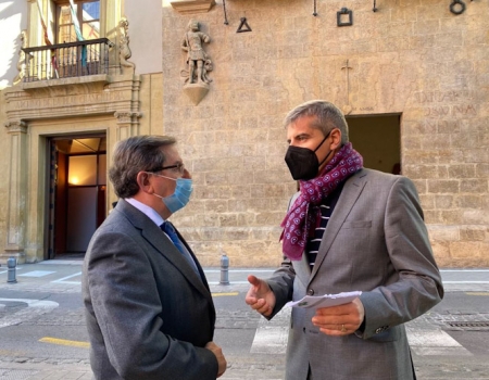 Luis González y César Díaz en la Casa de los Tiros (PP) Luis González y César Díaz en la Casa de los Tiros (PP)