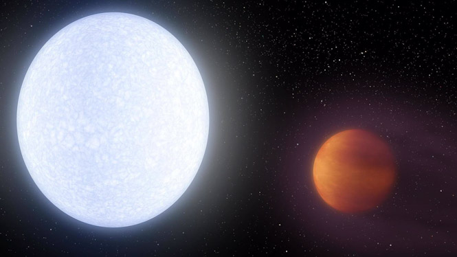 Concepción artística de KELT-9b (NASA)