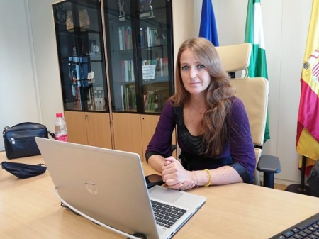 La delegada territorial de Empleo, Formación y Trabajo Autónomo de la Junta en Granada, Virginia Fernández, en imagen de archivo (JUNTA) 