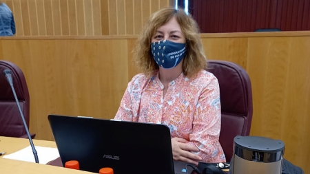 La portavoz de VOX en Diputación de Granada, Cristina Jiménez (VOX)