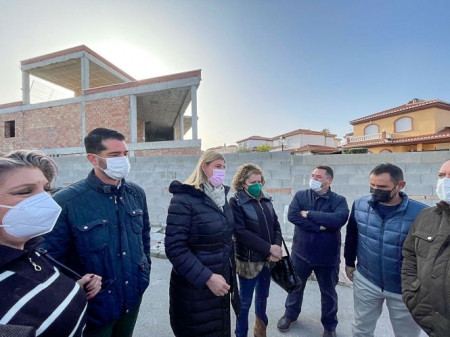 Imagen de la visita a kas obras del Centro Cívico de El Ventorrillo (PP)
