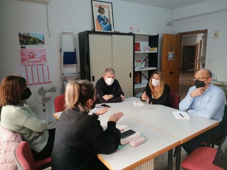 Imagen de la reunión con trabajadoras de ayuda a domicilio (CIUDADANOS) Imagen de la reunión con trabajadoras de ayuda a domicilio (CIUDADANOS)