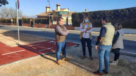 Imagen de la visita al carril bici de Dílar (PP)