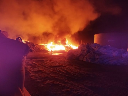 Imagen del incendio (AYTO. GUADIX) 
