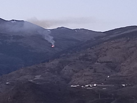 Lugar donde se ha originado el incendio (INFOCA)