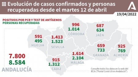 Evolución de la pandemia en Andalucia (JUNTA DE ANDALUCÍA)
