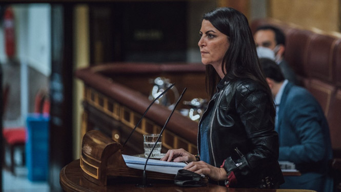 La Diputada nacional de Vox, Macarena Olona (VOX)