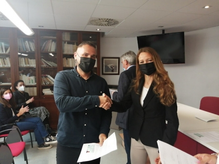 Entrega de las credenciales a los nuevos delegados de prevención (JUNTA)