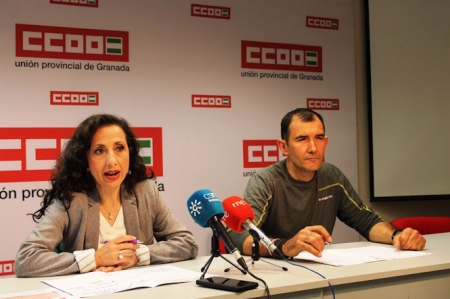 Mercedes González y Camilo Alaminos, de CCOO (CCOO) Mercedes González y Camilo Alaminos, de CCOO (CCOO)
