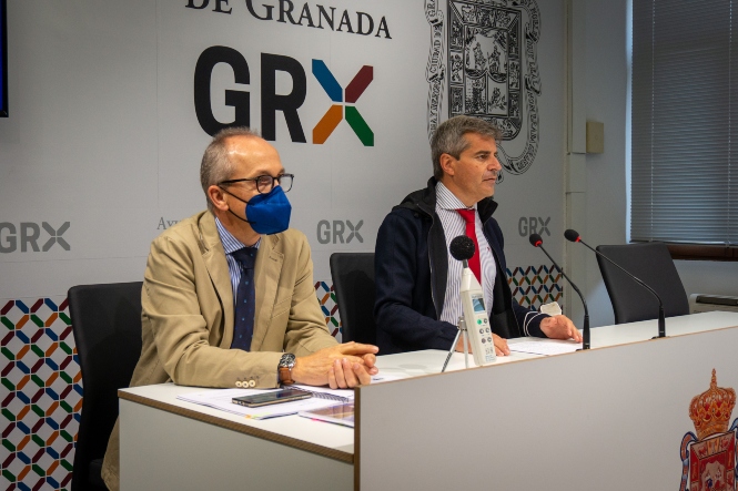 César Díaz y Jerónimo Vida en rueda de prensa (PP)