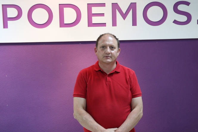 El portavoz de Poidemos en el Ayuntameinto de Iznalloz, José Rodríguez (PODEMOS)