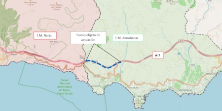 Ubicación del tramo objeto de actuación (SUBDELEGACIÓN) Ubicación del tramo objeto de actuación (SUBDELEGACIÓN)