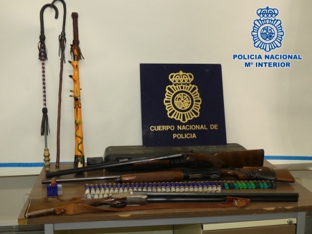 Armas incautadas (POLICIA NACIONAL) Armas incautadas (POLICIA NACIONAL)