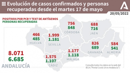 Evolución de la pandemia en Andalucía (JUNTA DE ANDALUCÍA) 