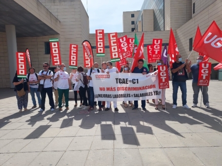 Imagen de la concentración (CCOO) Imagen de la concentración (CCOO)