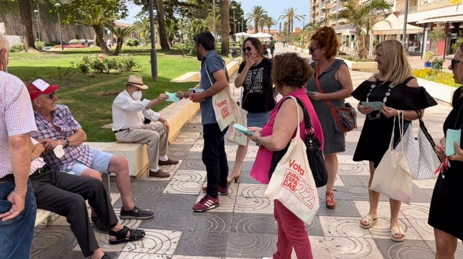 El candidato del PSOE al Parlamento andaluz por la provincia de Granada Francisco Sánchez-Cantalejo en un acto de campaña (PSOE GRANADA) 