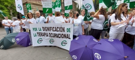 Protesta de los trabajadores de terapia ocupacional (CSIF) Protesta de los trabajadores de terapia ocupacional (CSIF)