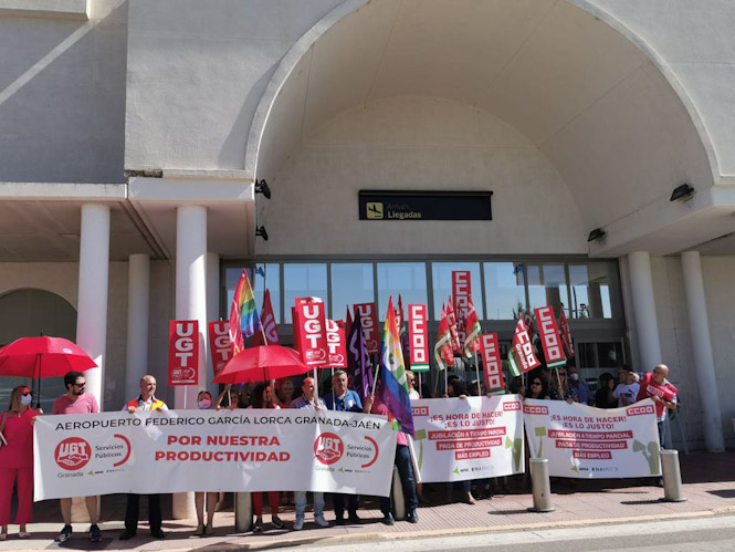 Concentración en el aeropuerto (UGT)